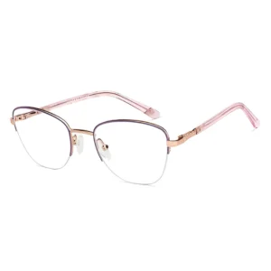 AllView Lens Rose Gold Half-Rim Cat-Eye Eyeglasses