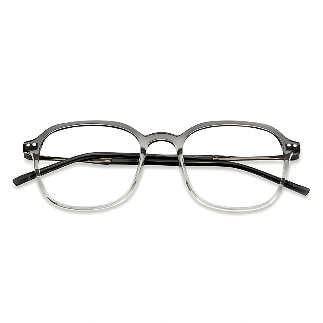 AllView Lens AVLTFRS1C Transparent Square Eyeglasses Frame | Full Rim | Lightweight & Stylish
