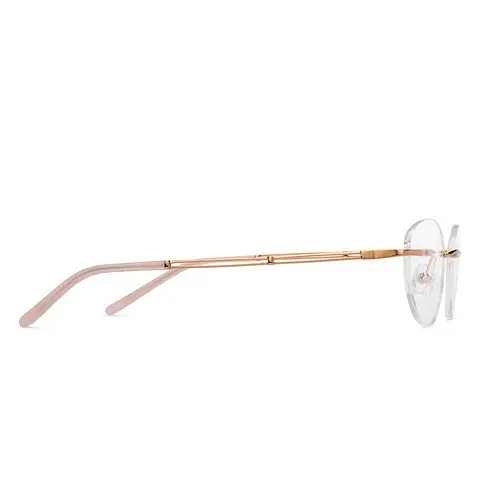 AllView Lens Rimless Oval Eyeglasses | Ultra-Light Metal Frame - Image 4